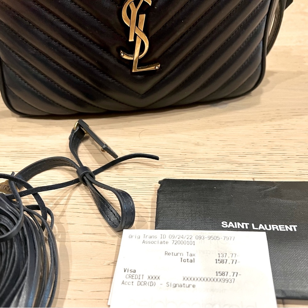 Saint Laurent YSL LOU CAMERA BAG IN QUILTED LEATHER